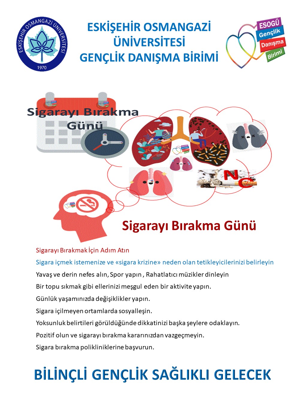 31 Mayis Dunya Sigarayi Birakma Gunu 2020 Genclik Danisma Birimi Gedab Eskisehir Osmangazi Universitesi